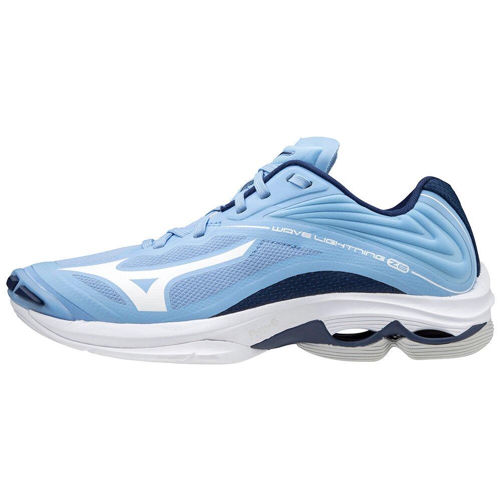 Mizuno Men's Volleyball Shoes Wave Lightning Z6 Blue/White - IVXUZRJ-04